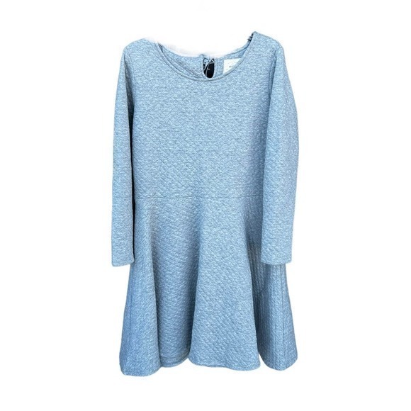 Hope & Henry thick gray quilted fit  and flare organic cotton 14 - Picture 1 of 5